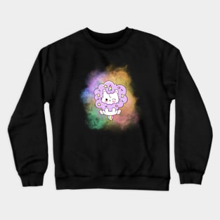 Unicorn Rainbow Kitty cat Crewneck Sweatshirt